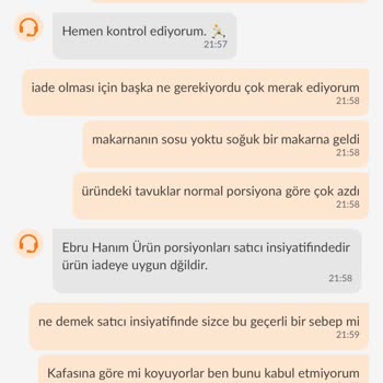 Tavuk Dünyası Porsiyon Az Ve Makarna Lezzetsiz