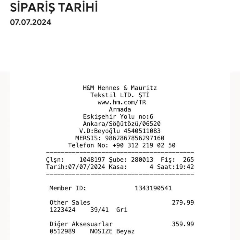 H&M Dijital Faturaya Rağmen İadem Kabul Edilmedi