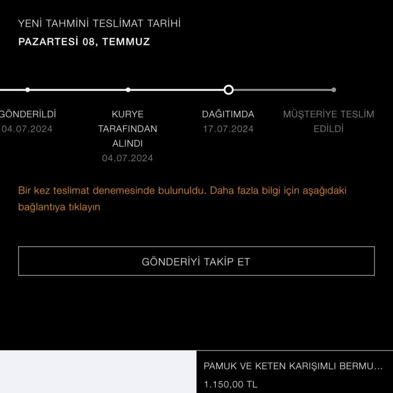 Zara'dan Aldığım Ürünler Hala Teslim Edilmedi