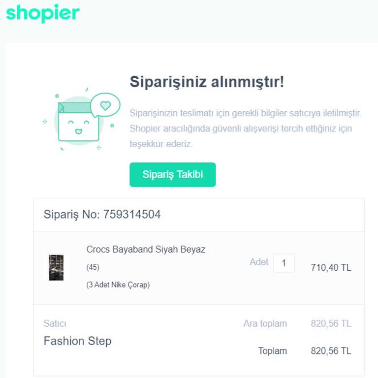 Fashion Step Yanlış Ürün, Yanlış Renk, Yanlış Numara