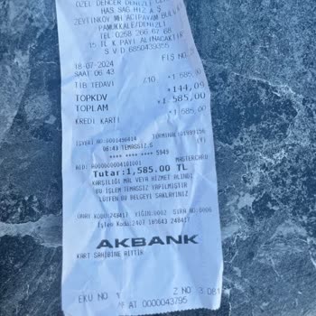 Özel Denizli Cerrahi Hastanesi Sarı Alan Alınan Ücret