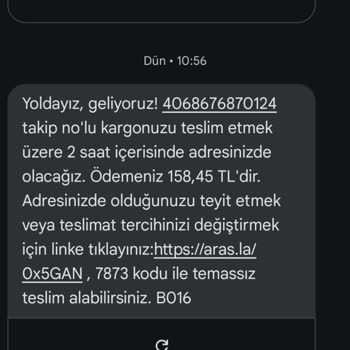 Aras Kargo Geri Dönüş Yapmıyor Söyledikleri Tutarsız
