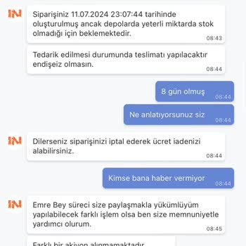 In Street Olmayan Ürünü Satıyorlar