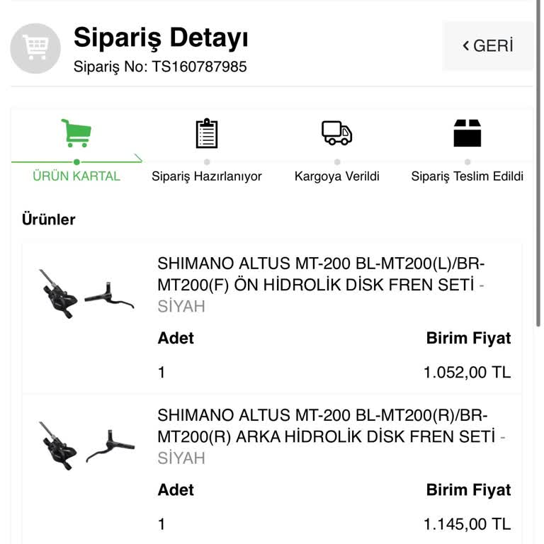 Bike And Outdoor Ürün Gönderilmiyor