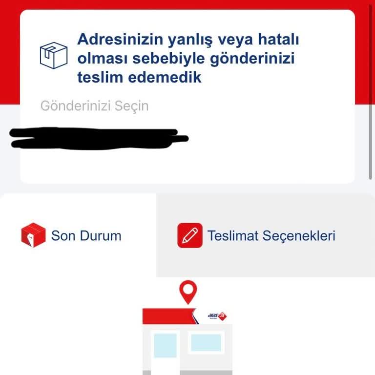 Aras Kargo Yanlış Adres Denerek Kargom Teslim Edilmedi