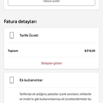 Vodafone Tarifemi Taahhütsüz Uzatıp 1000₺ye Yakın Fatura Gönderdi
