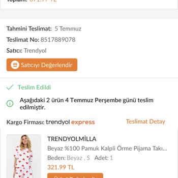 Trendyol Milla Pijama