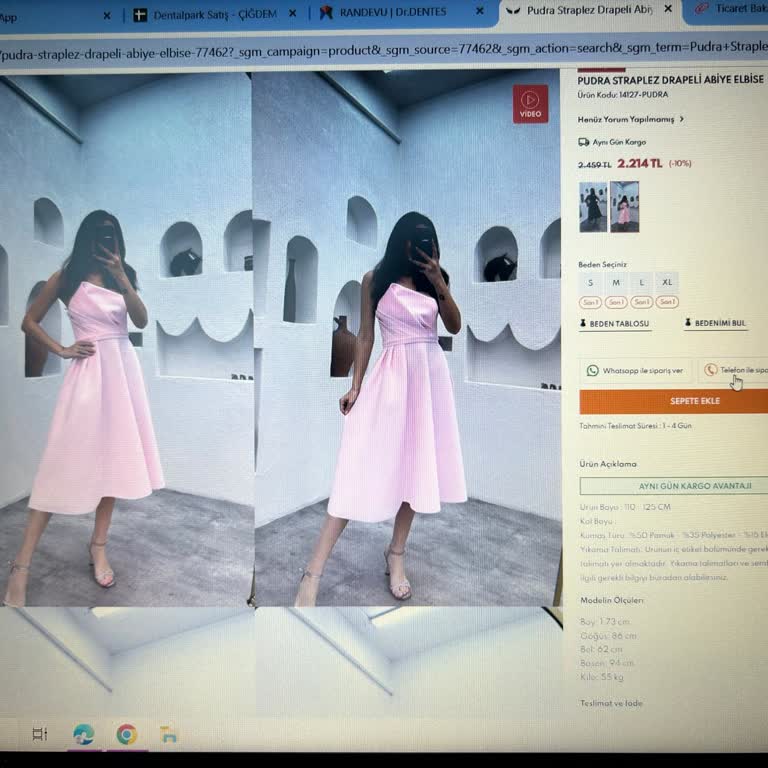 Kıyafet Sepeti Kıyafetsepeti.com Farklı Özellikte Abiye Gönderdi İade Yapmıyor