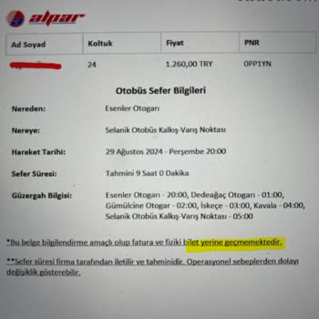 O-Bilet Biletimi Göndermiyor