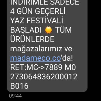 Madame Coco SMS Almak İstemiyorum
