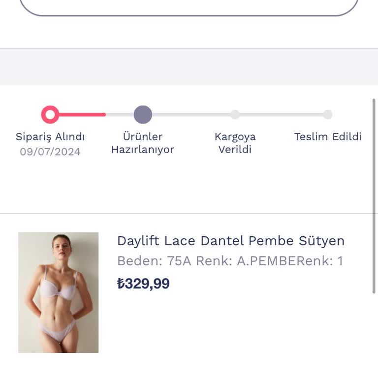 Penti Eksik Ürün Gönderdi