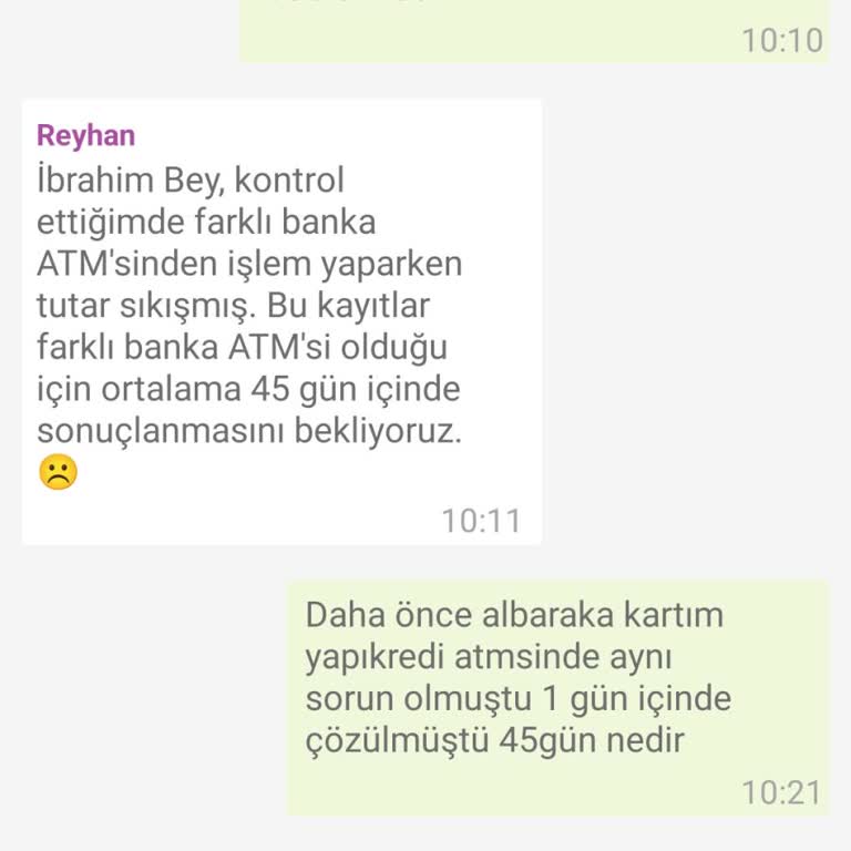 Enpara ATM De Sıkışan Parayı İade Etmiyor