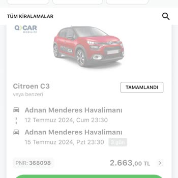 En Uygun.com Güzel Bir Firma Değil Araç Kiralama Hiçbir Yapılmaz