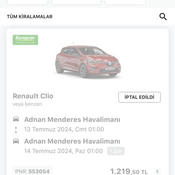 En Uygun.com Güzel Bir Firma Değil Araç Kiralama Hiçbir Yapılmaz