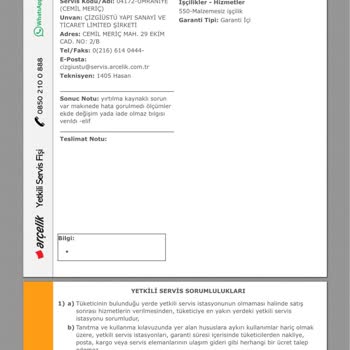 Arçelik Çamaşır Makinesi Ürünlerimi Yırtıyor, Teknik Servis Çözüm Sunmuyor!