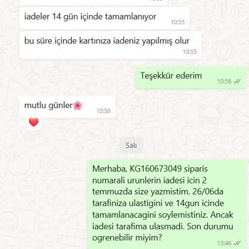 Kuaybegider Sipariş İadesi İşlemleri Hakkında Şikayet