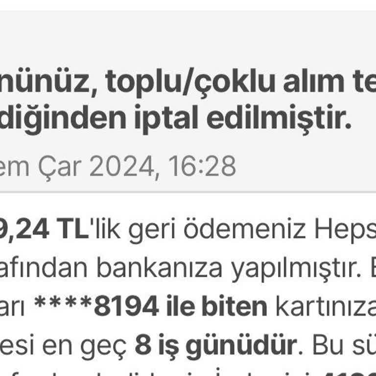 Hepsiburada Ürünümü İptal Etti!