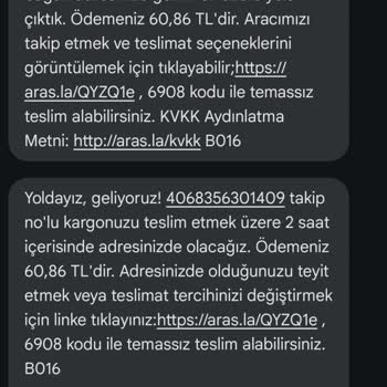 Aras Kargo Torbalı Yazıbaşı Şubesi Kargomu Teslim Etmedi.