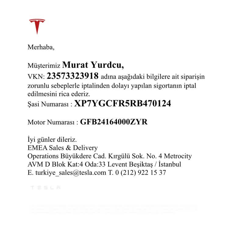 Sigortam Net Trafik Sigortası İçin Kartıma İade Yapmıyor