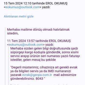 A101 Den Aldığım Xiaomi Marka Şarjlı Süpürge