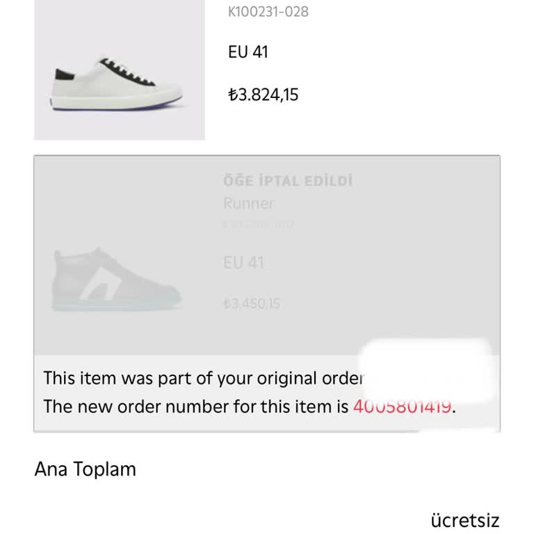 Camper Ayakkabı Teslimatında Yaşanan Gecikme Ve Belirsizlik