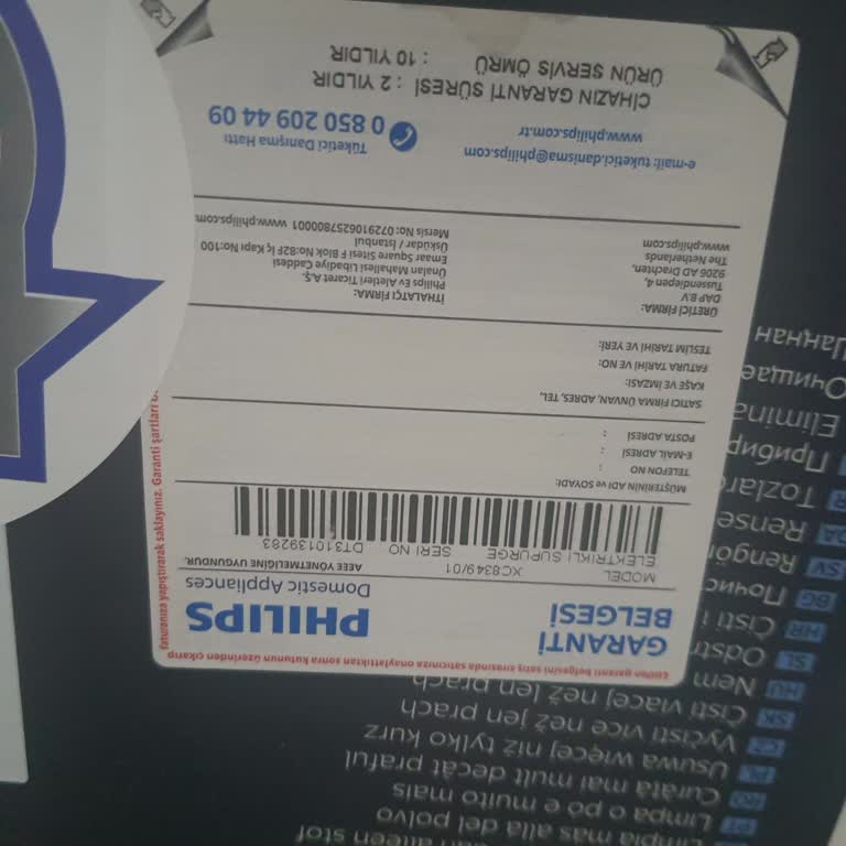 Siemens Ev Aletleri Philips Xc 8349/01 Dikey Süpürge