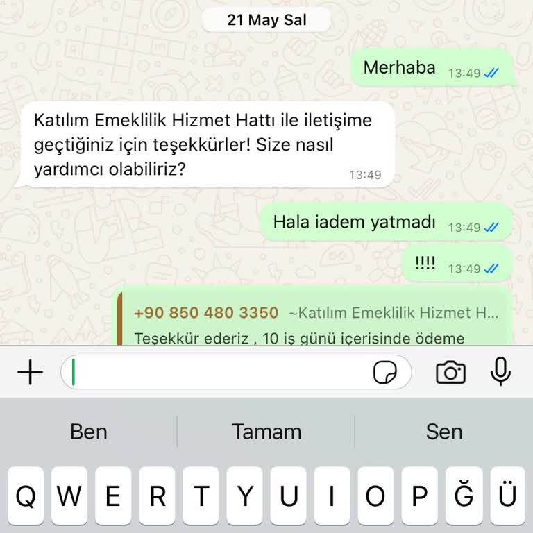 Katılım Emeklilik Sigorta Hizmetleri Mağduriyeti