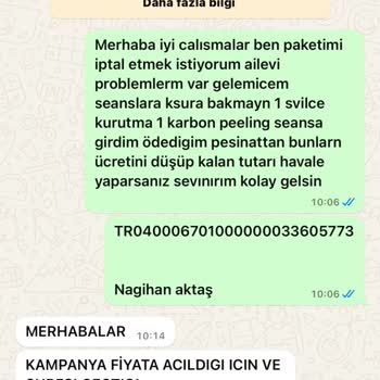 Business Vip Güzellik Merkezi Mersin Business Vip İptal