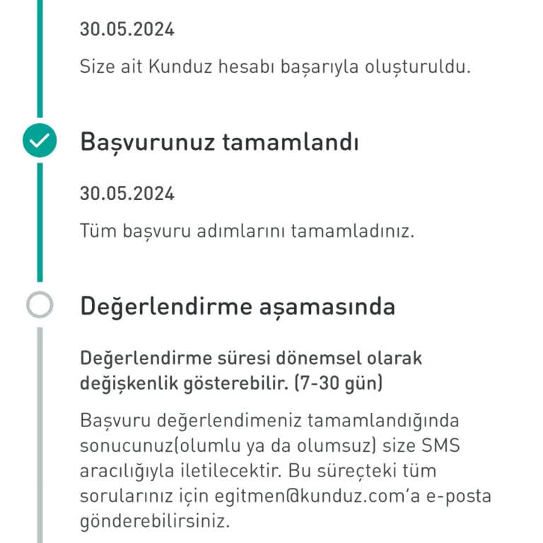 Kunduz Eğitmen Başvuru Geri Dönüş Sağlamadı