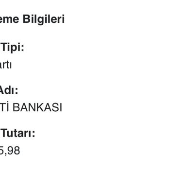 Deniz Butik Eksik Para İadesi
