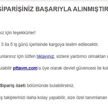 PTT Kargo Pttavm.com / Mağaza:Sandalie / İptal İşlemi Sorunu