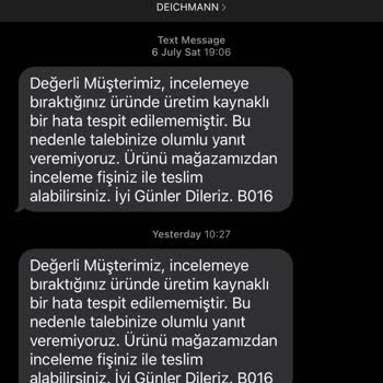 Deichmann Terlik Ayak Üstünde Soyulma Ve Kararma Yaptı
