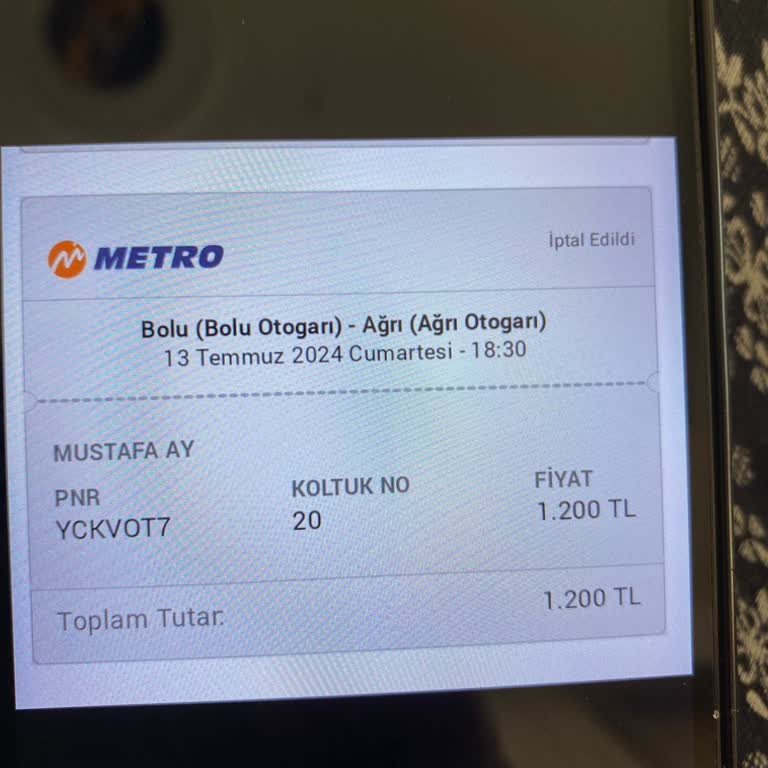 Obilet İade Talebini Aldığını Söylediği Halde Paramı İade Etmiyor