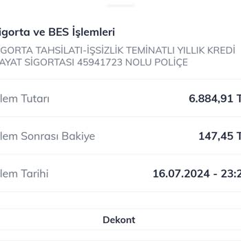 QNB Finansbank Kredi Hayat Sigortası İptali Ve İade Talebidir