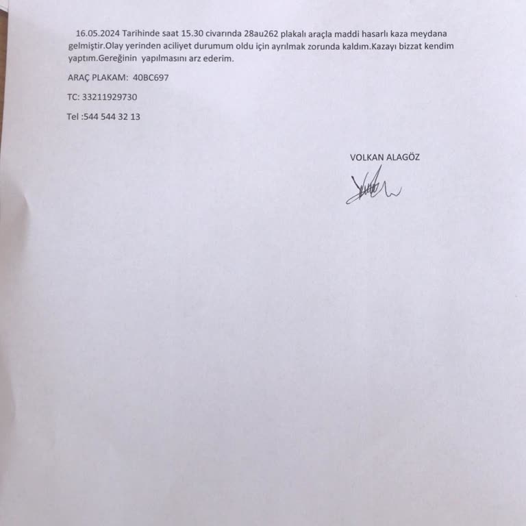 Sompo Sigorta Hasarda Resmi Tutanak Olmasına Rağmen Zorluk Çıkartıyor