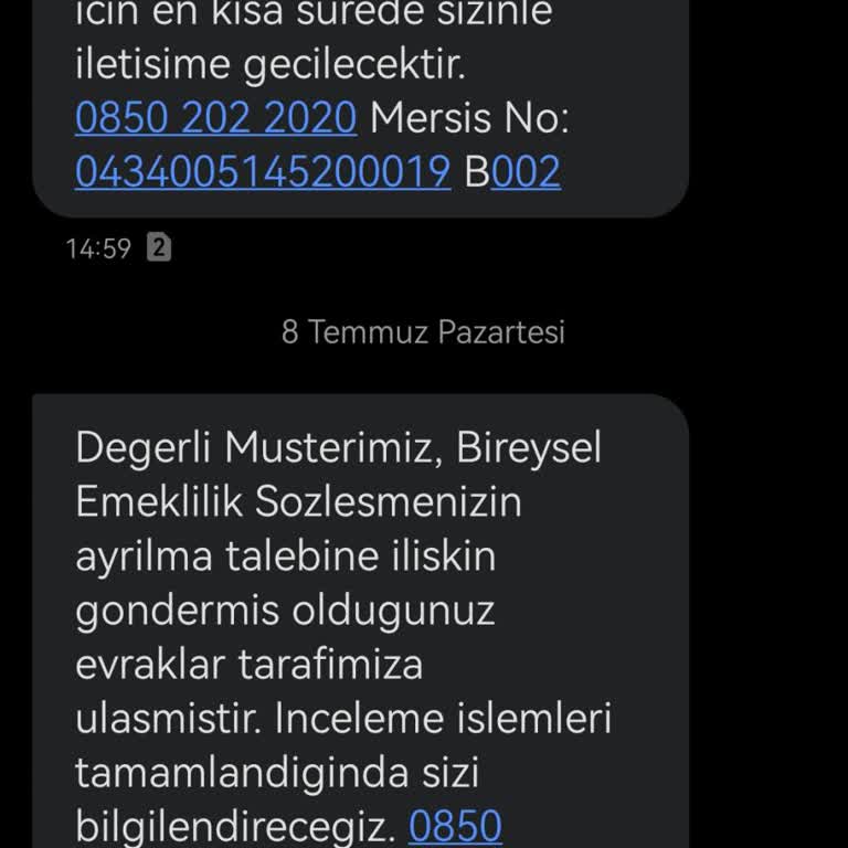 Türkiye Hayat Emeklilik BES Çıkış İşlemlerinde Ulaşım Sorunu