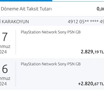 PlayStation Türkiye Kartımdan Parayı Çekti Aboneliği Vermedi