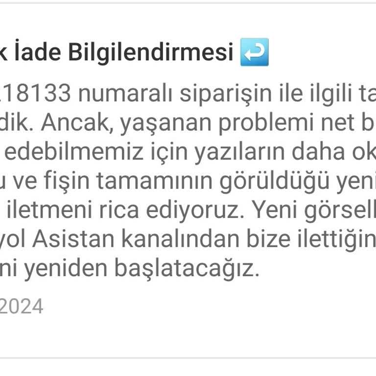 Trendyol Yemekte Müşteri Temsilcisi Sorunu