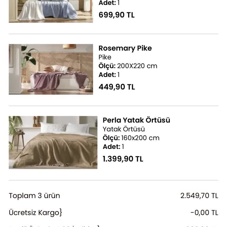 Lova Yatak İade Ve Değişim Kabul Etmiyor