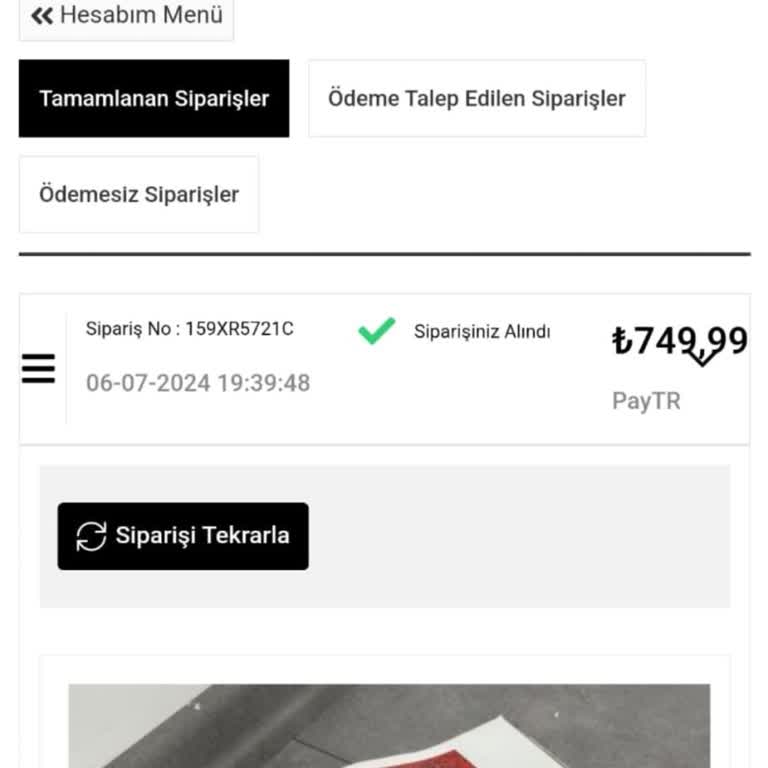 Ervanın Butiği Ödeme Yaptım Ürün Yok Pişmanlıksınız