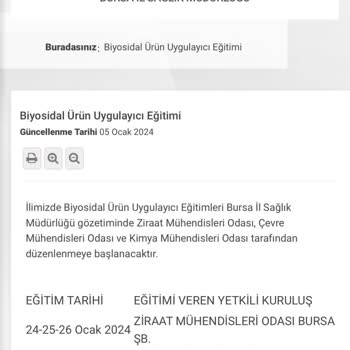 Bursa İl Sağlık Müdürlüğü Biyosidal Ürün Uygulayıcı Eğitim Ücretleri!
