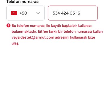 Armut Uygulama Hata Veriyor