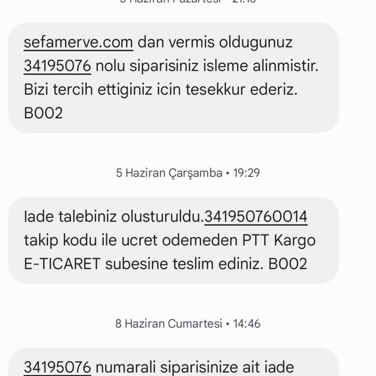 Sefamerve İade Ücreti Sorunu