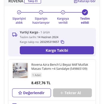 Rovena N11den Aldığımız Masanın Parçaları Eksik Ve Mağazaya Ulaşılamıyor