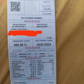 İBB İSKİ Fahiş Su Faturası Bedeli Ve Atık Su Bedeli Saçmalığı