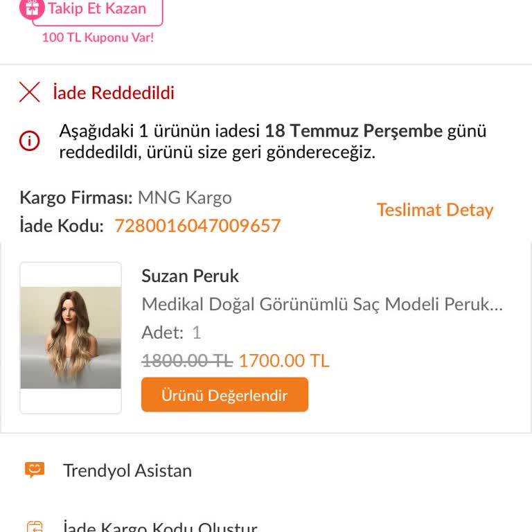 Trendyol Haksız İade İptali