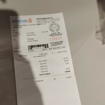 Ebebek'ten Alınan Ürün Değişim