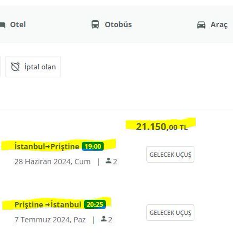 Enuygun.com Bagaj Hakkı Olan Bilet Almama Rağmen Eksik Bagaj Hakkı