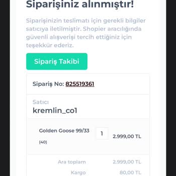 Shopier Kargom 1 Haftadır Gelmedi