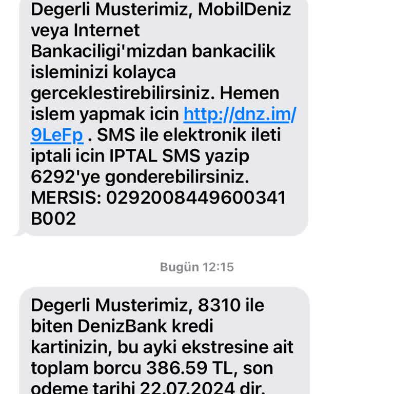 Denizbank'ta Kapatılan Kredi Kartı Sorunu